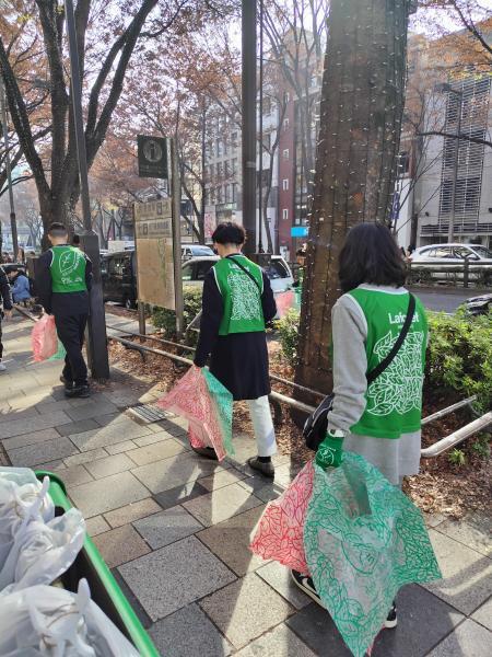 ラフォーレクリーンキーパーズｘグリーンバード原宿そうじ画像