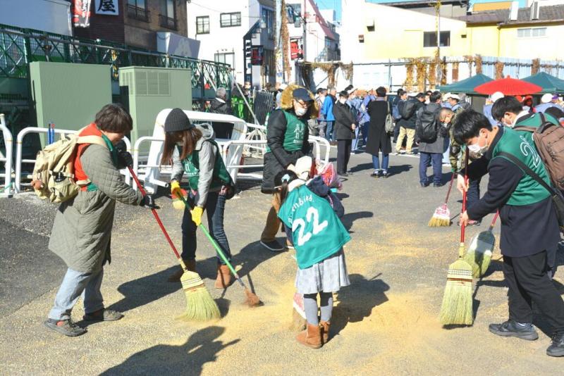 今日のお掃除日記2024年2月3日しもきたちびっこ天狗祭りお掃除編画像
