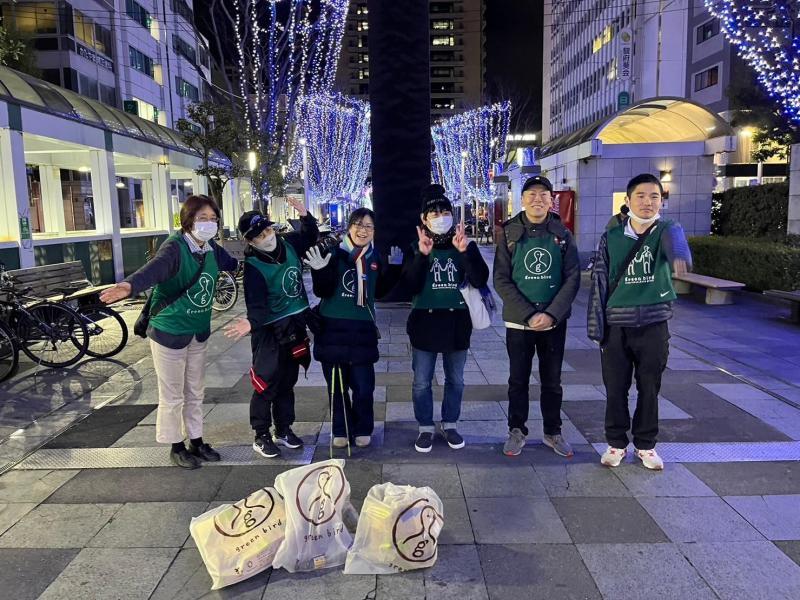 【静岡】夜の街中おそうじ ごみ拾い画像