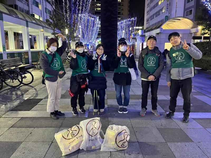 【静岡】夜の街中おそうじ ごみ拾い画像