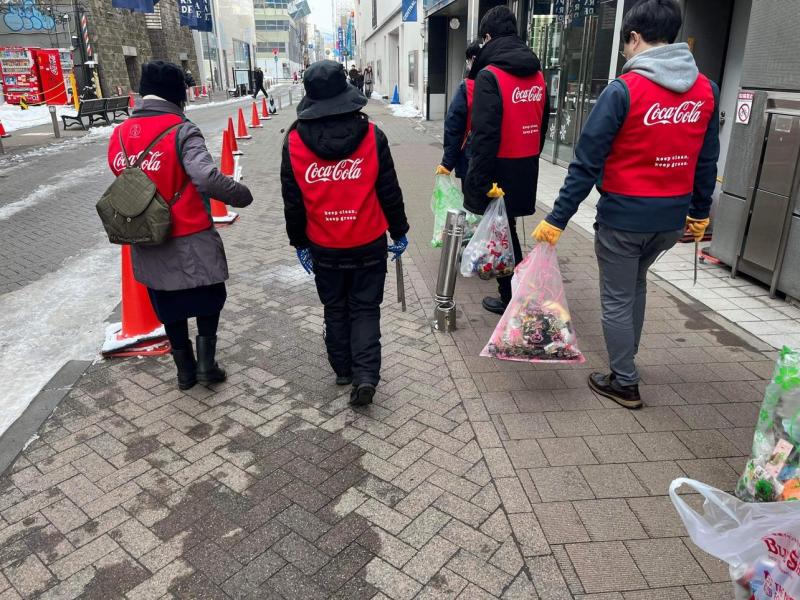 雪のない！？札幌昼そうじ画像