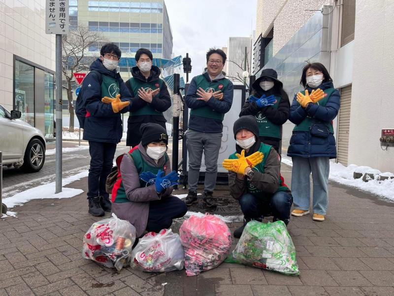 雪のない！？札幌昼そうじ画像
