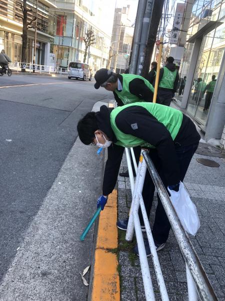 八幡通り清掃画像