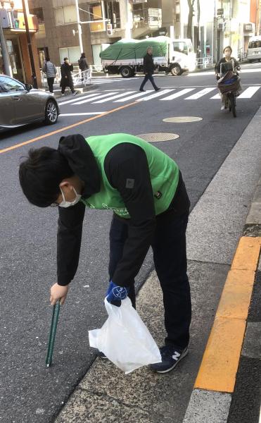 八幡通り清掃画像