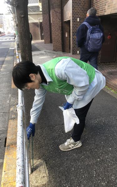 八幡通り清掃画像