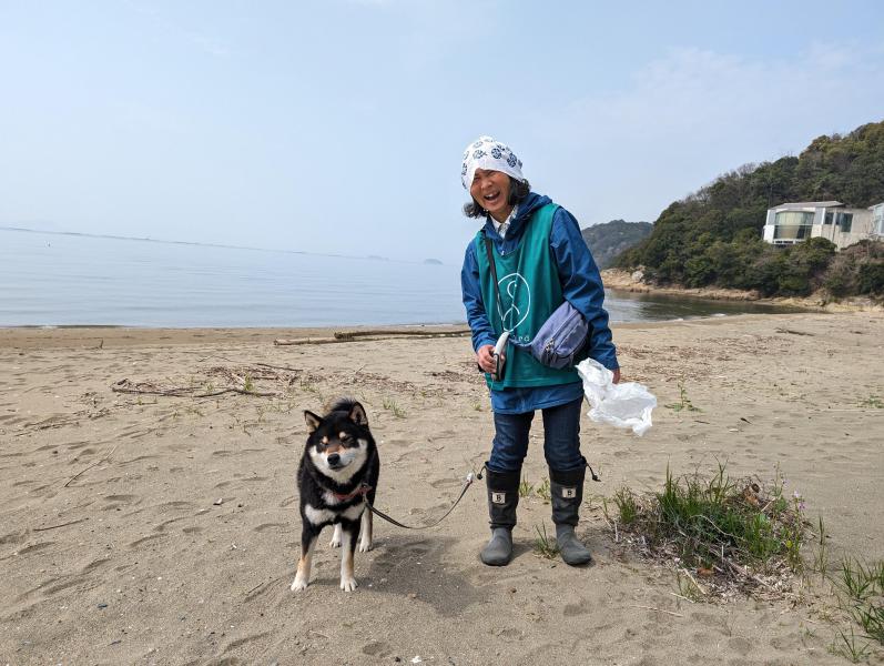 海のモーニングおそうじ画像