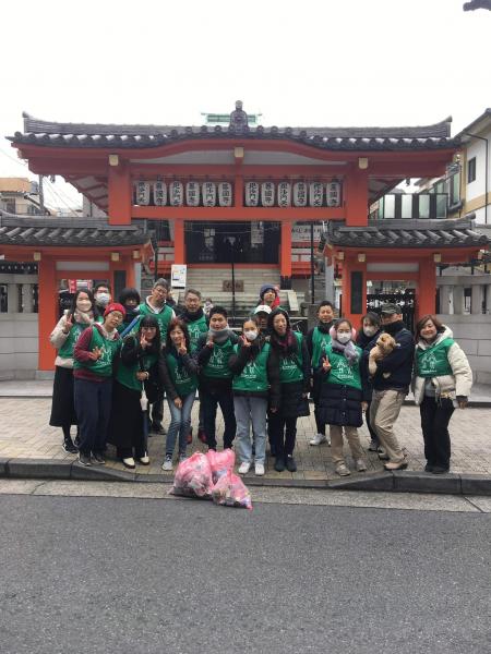 2月の神楽坂お掃除画像