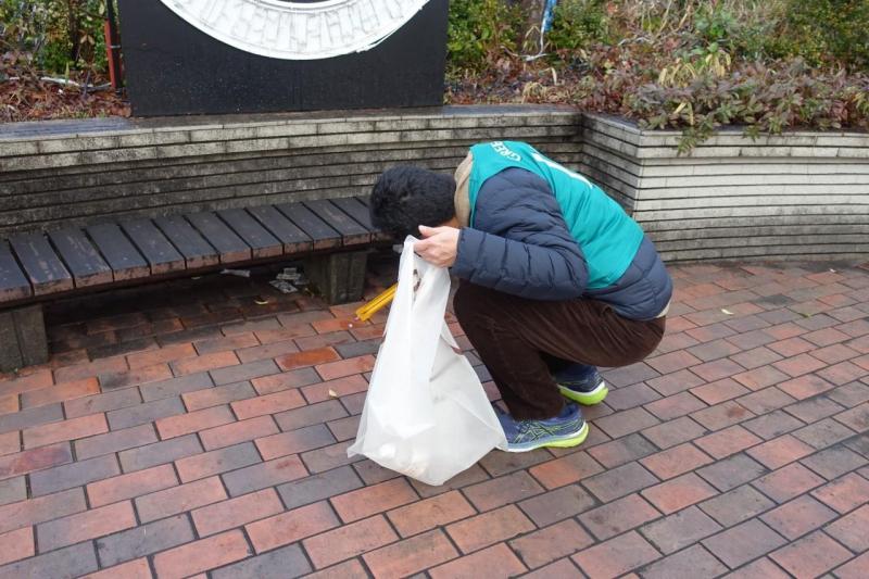 大牟田チーム大牟田駅前お掃除画像