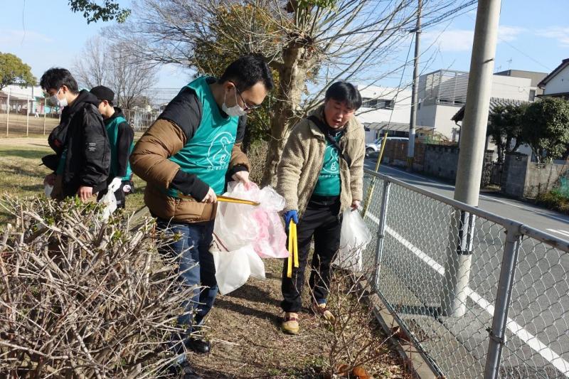 大牟田チーム大牟田駅前お掃除画像