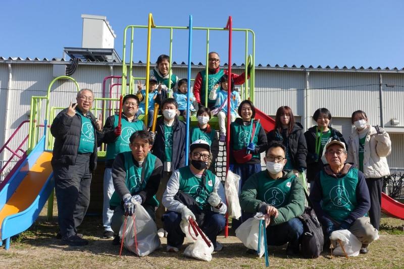 大牟田チーム大牟田駅前お掃除画像