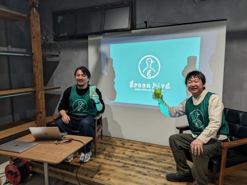 グリーンバート福田理事コラボ大牟田お掃除画像