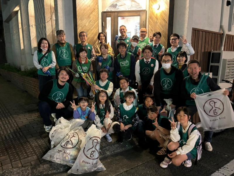 グリーンバート福田理事コラボ大牟田お掃除画像