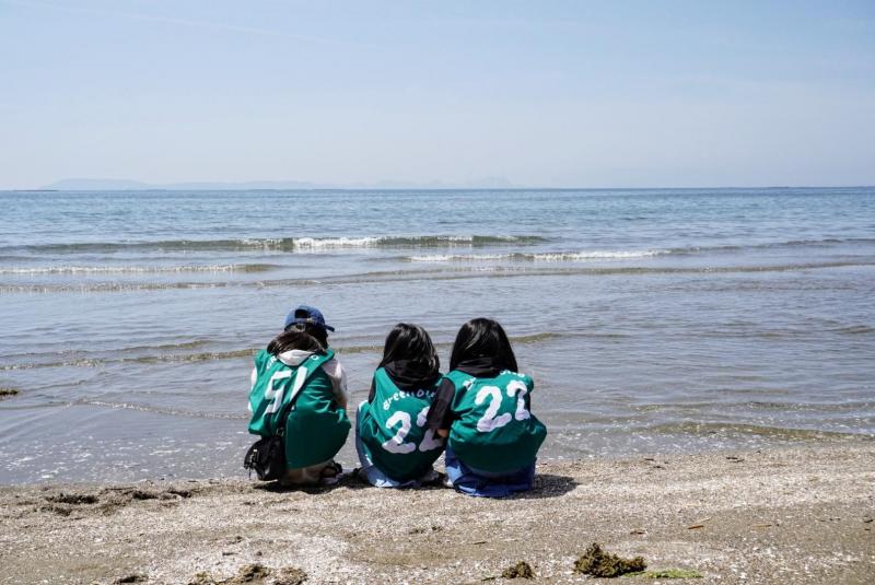 海のモーニングおそうじ画像