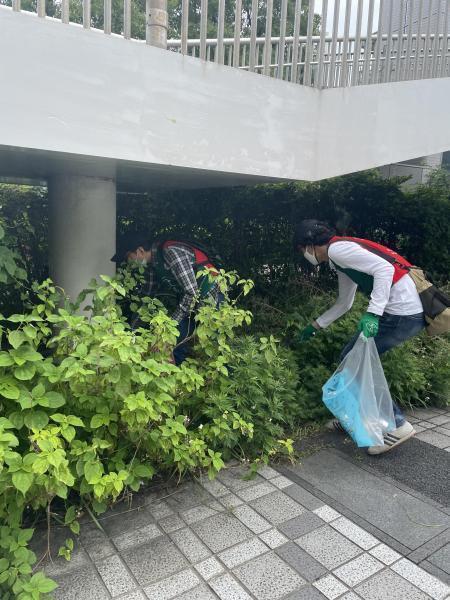 汐入駅お掃除画像