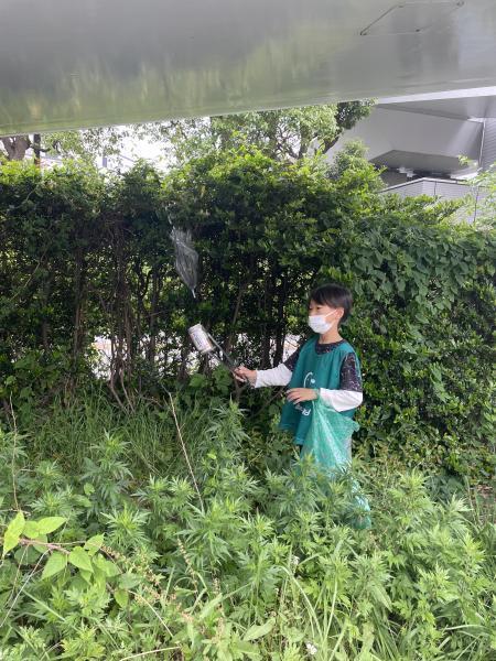 汐入駅お掃除画像