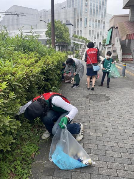 汐入駅お掃除画像