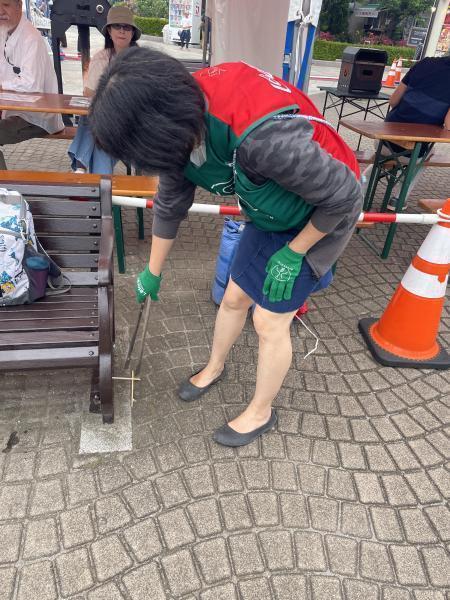 汐入駅お掃除画像