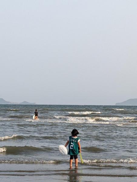 海のイブニングおそうじ画像