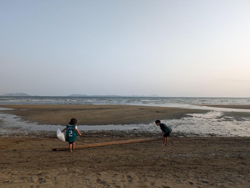 海のイブニングおそうじ画像