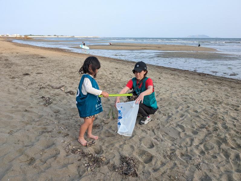 海のイブニングおそうじ画像
