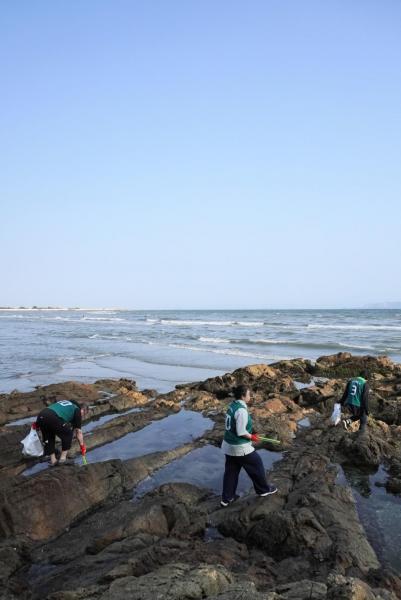 海のイブニングおそうじ画像
