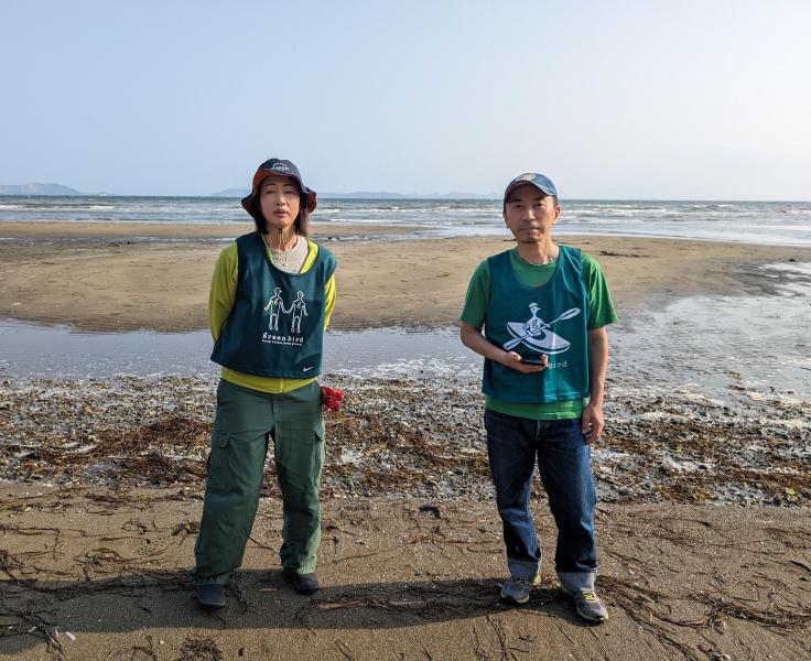 海のイブニングおそうじ画像