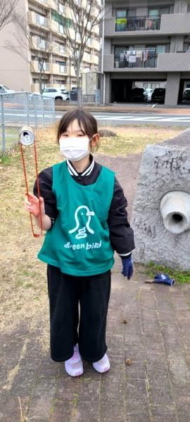 彫刻ロード川沿いおそうじ画像