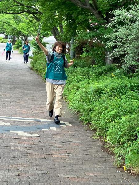 【米子】彫刻ロード川沿いおそうじ画像