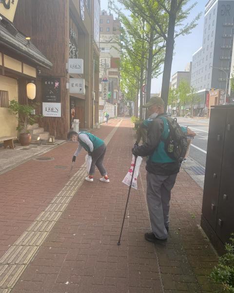 【米子】駅周辺まちなかおそうじ画像