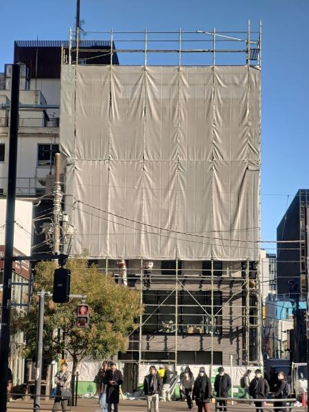 新しい歩道と小さなビルが続々と、1月25日の虎ノ門そうじ画像