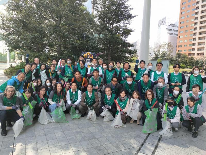 葉桜の見ごろ！4月11日の虎ノ門そうじ画像