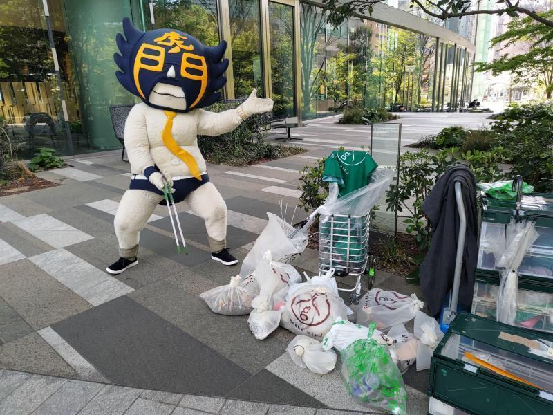 葉桜の見ごろ！4月11日の虎ノ門そうじ画像