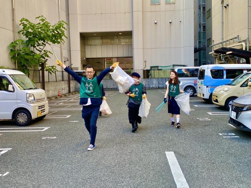 張り切ってたらたくさん来てくれた☆朝そうじ＆天神クリーンデー画像