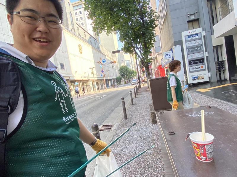 張り切ってたらたくさん来てくれた☆朝そうじ＆天神クリーンデー画像