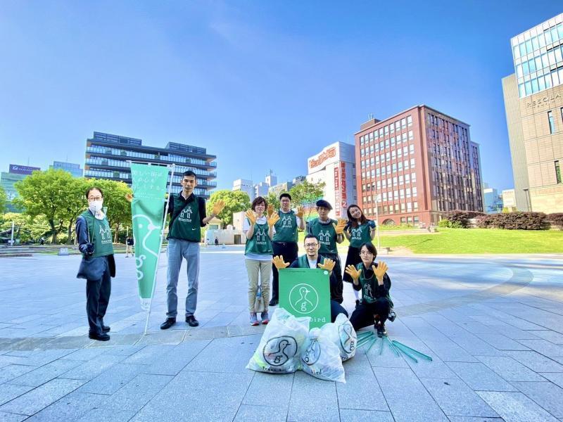 張り切ってたらたくさん来てくれた☆朝そうじ＆天神クリーンデー画像