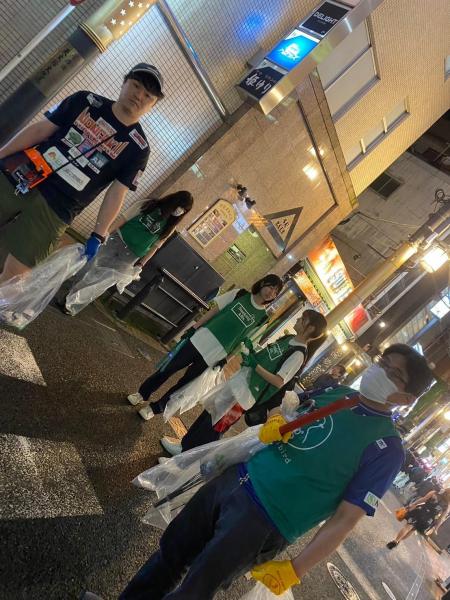 5月夜活天文館ゴミ拾い　センテラス観光案内所前集合画像