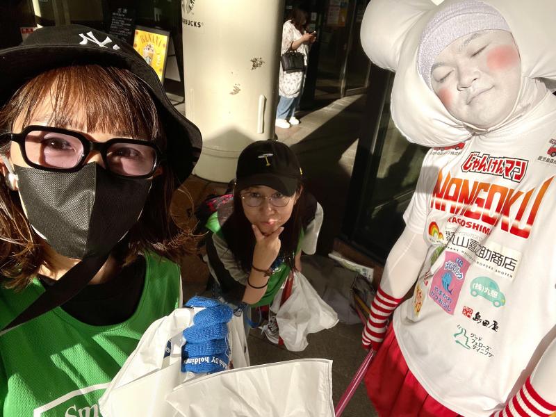 ６月朝活中央駅ゴミ拾い　アミュ広場スタバ前集合画像