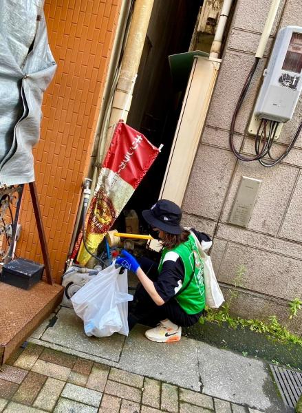 ６月朝活中央駅ゴミ拾い　アミュ広場スタバ前集合画像