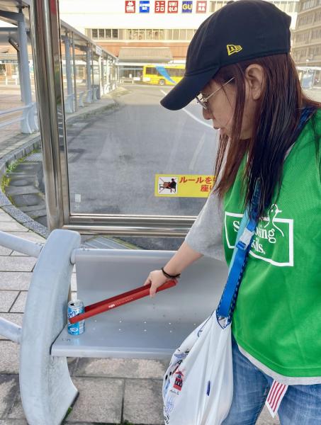 ６月朝活中央駅ゴミ拾い　アミュ広場スタバ前集合画像