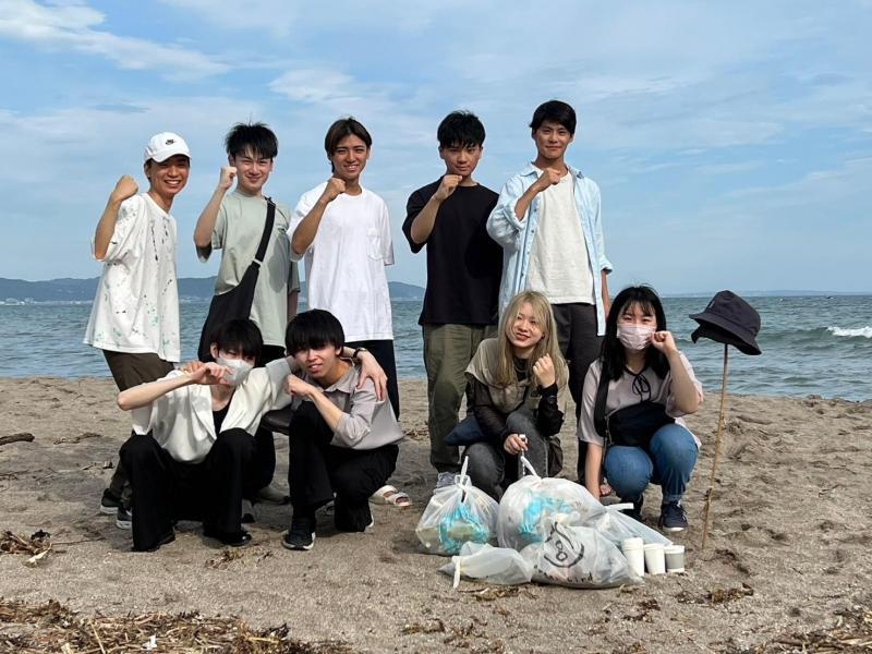 腰越ビーチクリーン画像
