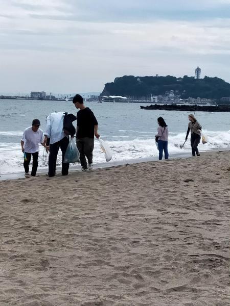 腰越ビーチクリーン画像