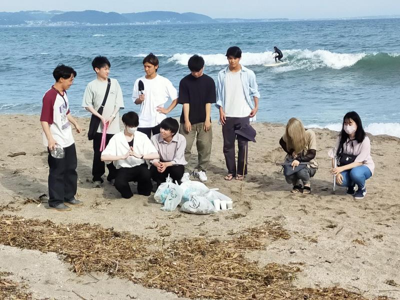 腰越ビーチクリーン画像