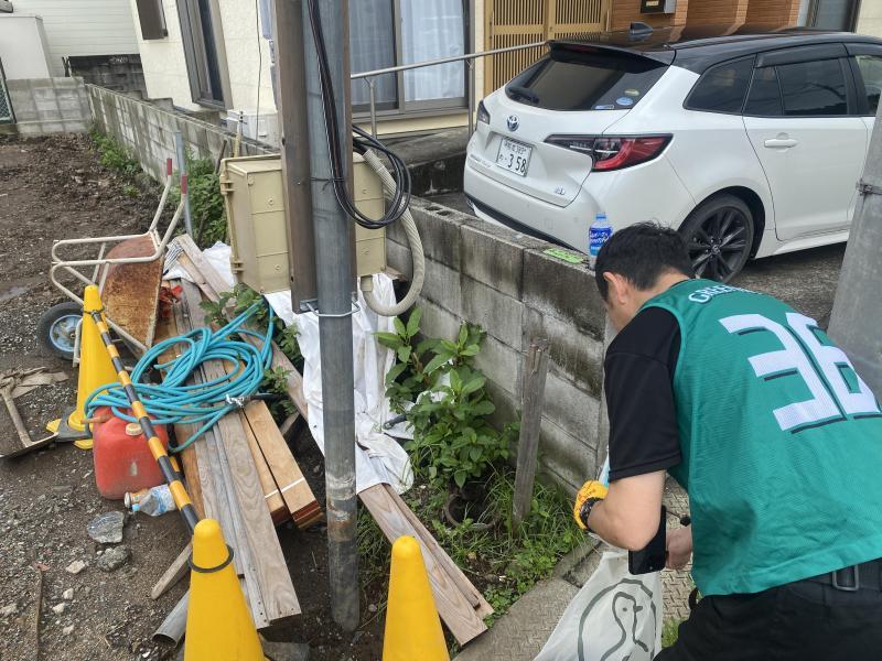 晴れ間のお掃除画像