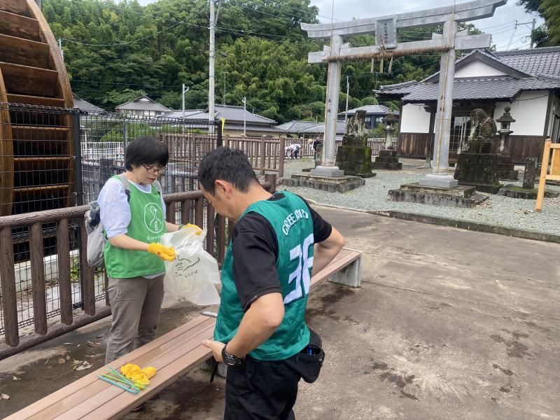 晴れ間のお掃除画像