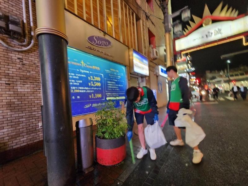 6月夜活天文館ゴミ拾い　センテラス観光案内所前集合画像