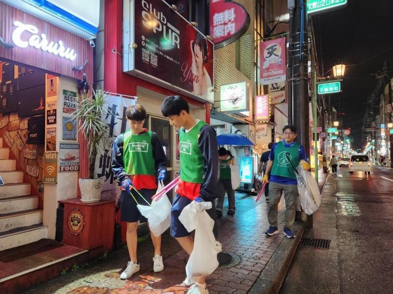 6月夜活天文館ゴミ拾い　センテラス観光案内所前集合画像