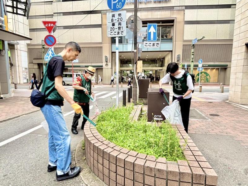 福岡天神　新スマホでお久しぶりの朝そうじ画像