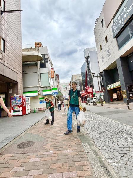 福岡天神　新スマホでお久しぶりの朝そうじ画像