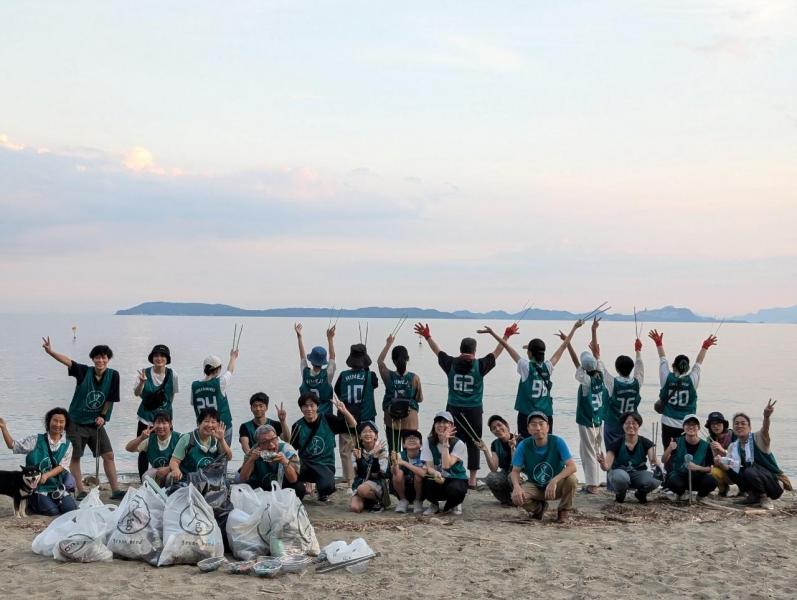 海のイブニングおそうじ画像