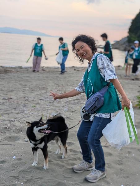 海のイブニングおそうじ画像